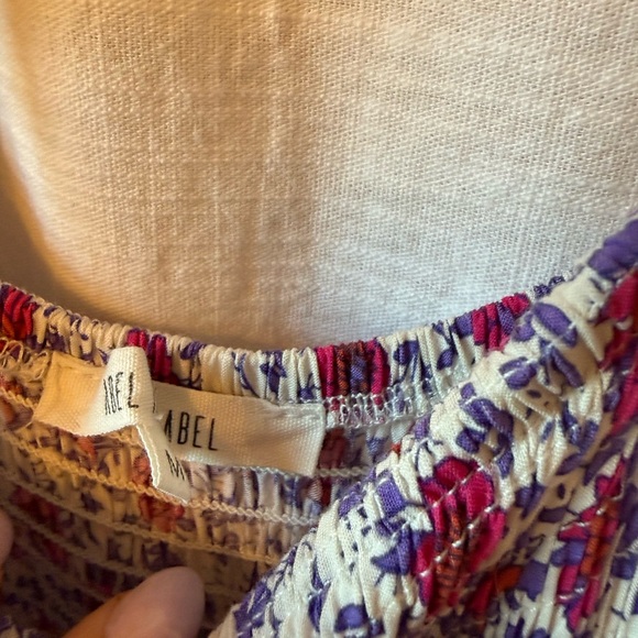 Smocked Tiered Maxi Dress in Red and Cream Floral - Picture 3 of 3